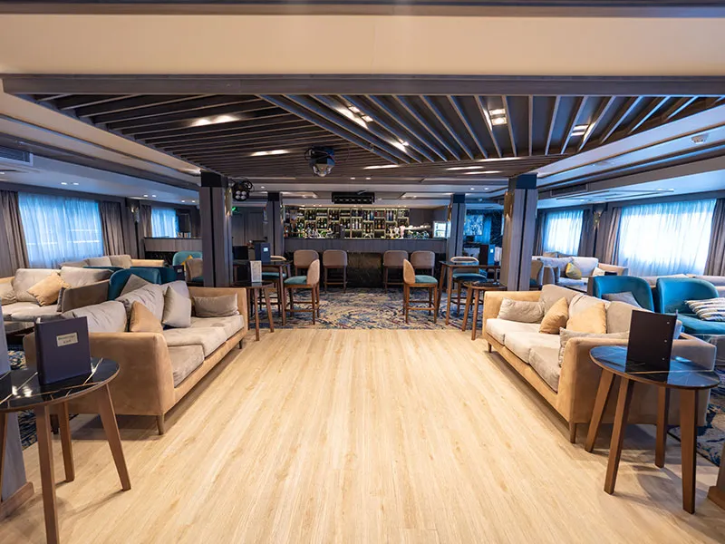 Lounge aboard the Golden Boat Nile Cruise Nile cruise
